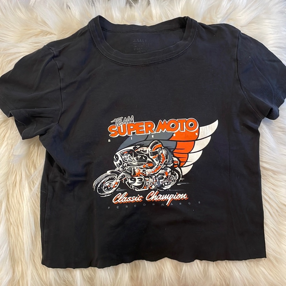j. galt - black baby supermoto tee